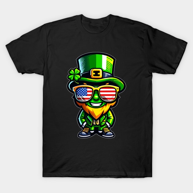 USA Funny St Patricks Day T-Shirt by eighttwentythreetees